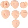Laroal Körperpiercing-Übungsmodell, Silikon, Nasensimulation, Bauchnabelmodell, Set, Zunge, Mund, Display, Zubehör, Ohr für Anfänger