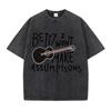 Summer Water Wash Vintage T-shirt Betty I Won't Make Assumptions Print Short Sleeve Men's and Women's Casual Loose Clothing
