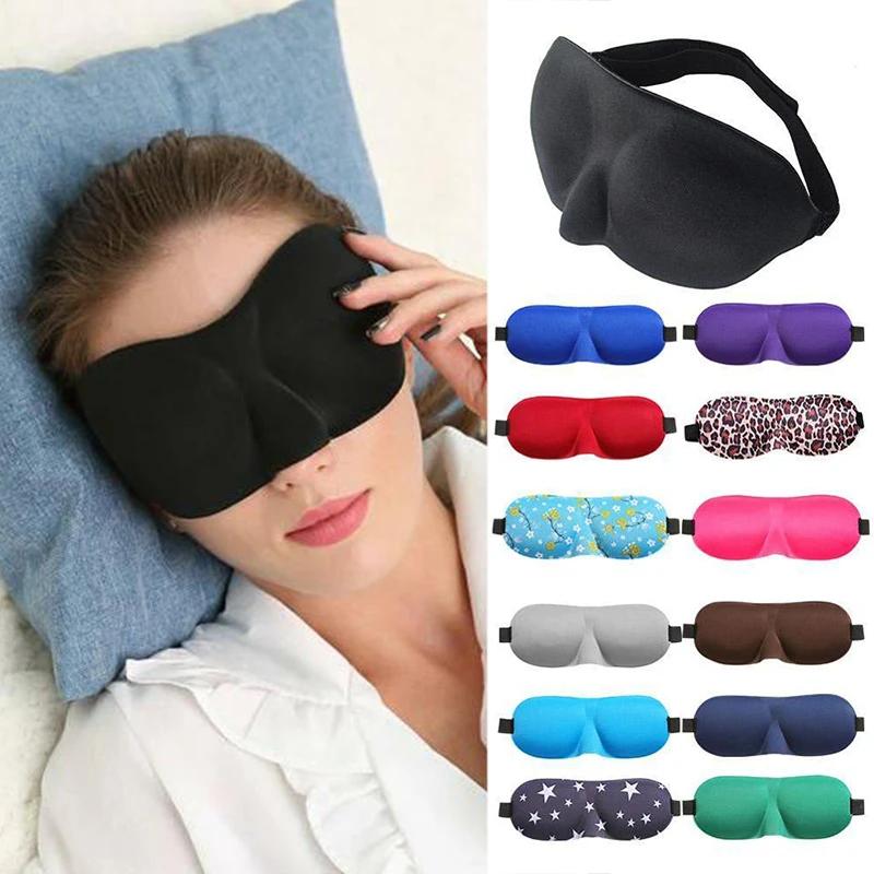 3D Smooth Natural Sleep Mask Fully Adjustable Shoulder Strap Unisex Essential for Travel Peaceful Sleep Blindfold Light Eyepatch
