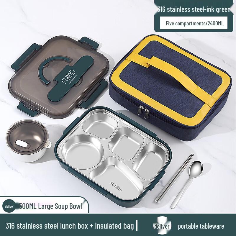 Insulated 316L Stainless Steel Bento Lunch Box