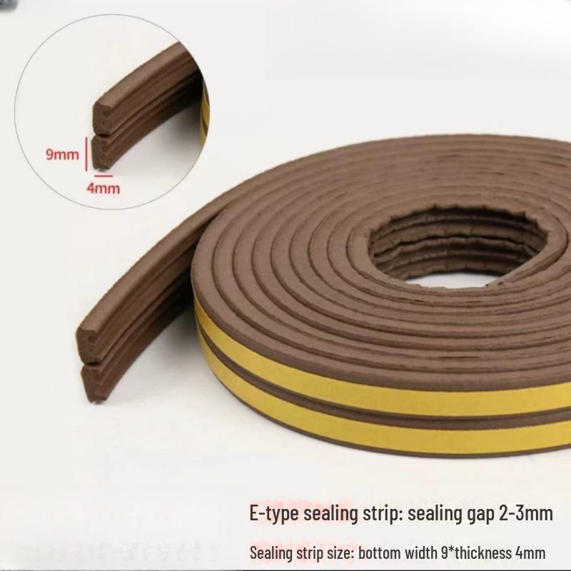D-Type Self-Adhesive EPDM Rubber Door & Window Insulating Seal: Windproof, Soundproof, Heat Insulation & Anti-Collision Strip.