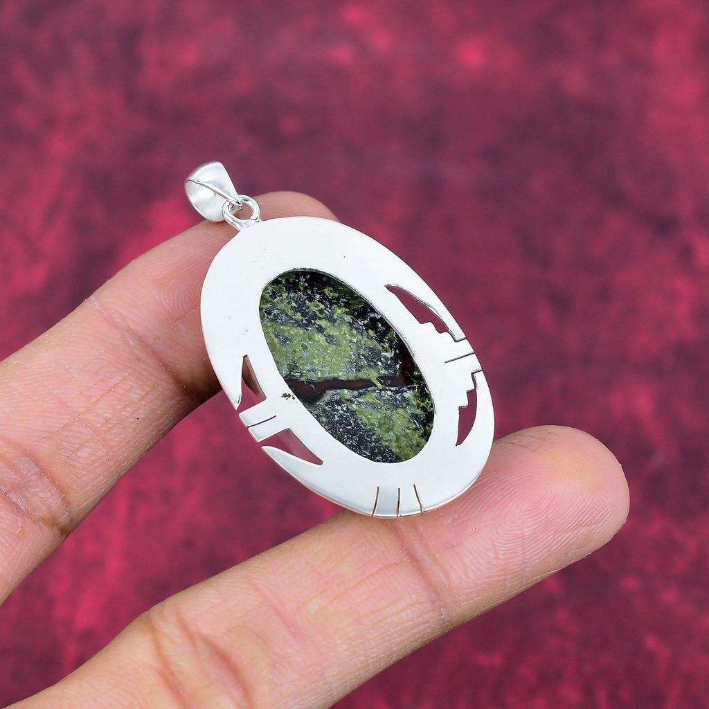 Joyería de Piedra de Sangre de Dragón, Colgante de Gema Hecho a Mano, Colgante de Plata de Ley 925 Sólida Joyería Antigua, Para Regalo de Compromiso