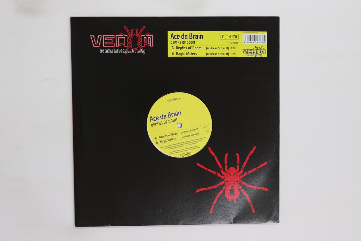 12-дюймовая пластинка ACE DA BRAIN Depths Of Doom VENOM007 VENOM 2005 Германия Танцевальная Электроника Б/У