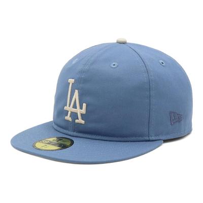 New Era 59FIFTY Soft Buckram LA Faded Size 7 LOSDODCO SUNBURN BLU Cap, Sunburn, Blue, 3/8, 5950SB,