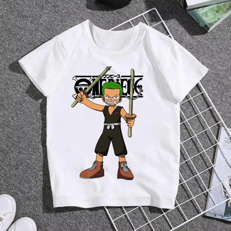 

2026 One Piece printed cotton short sleeve Tshirt Cartoon mens and womens summer casual jacket Y2K Tshirt 4XL