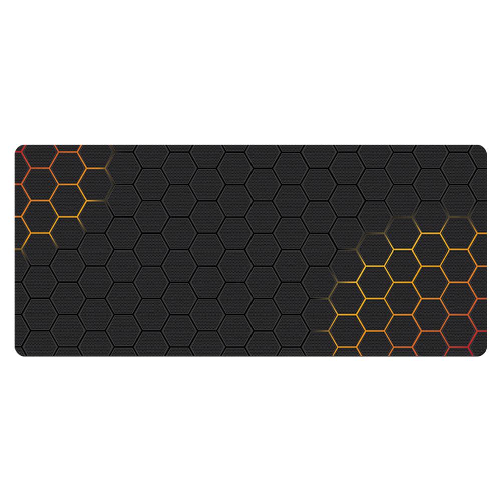 300x700x2mm Large Mouse Pad Honeycomb Pattern Anti-skid Rubber Desktop Mat