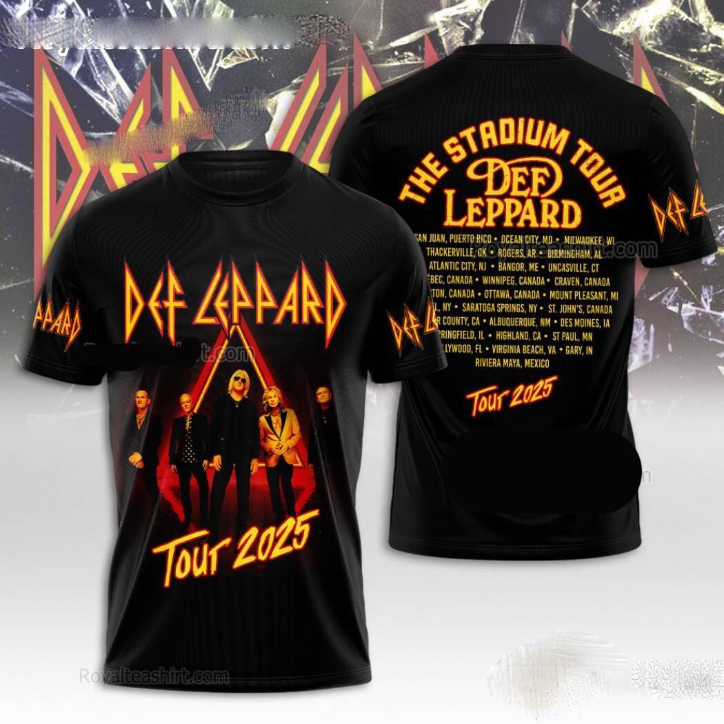 Def Leppard The Stadium Tour 2026 T-shirt Gift for Fans All Size S-4XL XXXL