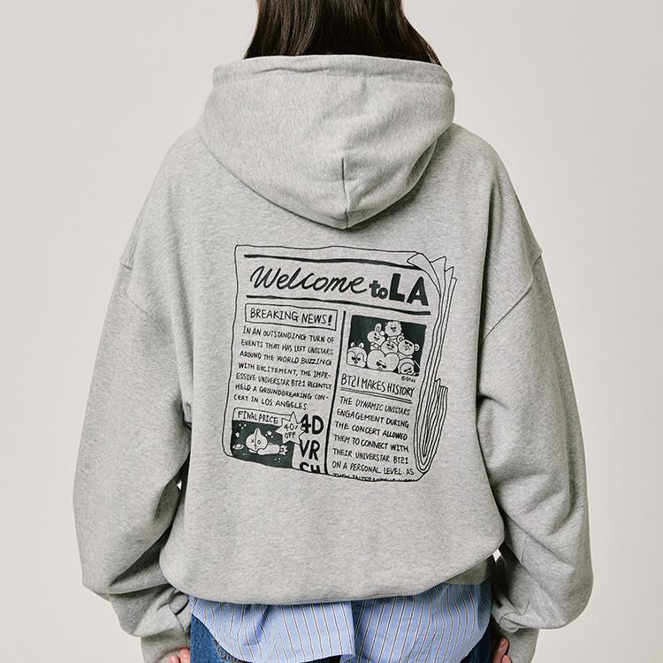 Худи BT21 CITY EDITION LA Серое (M-L) L — фото 2