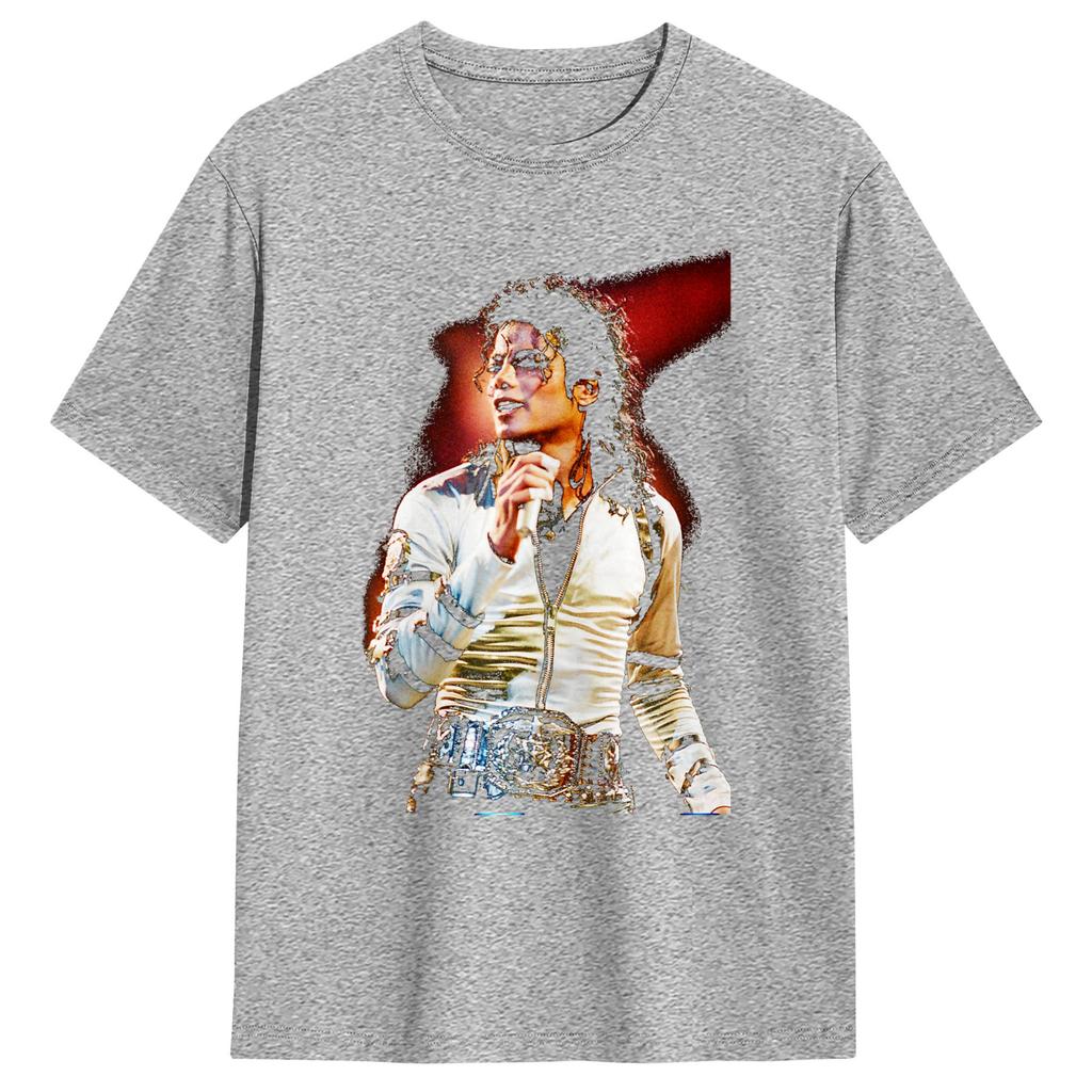 MMichael JJackson Smooth Criminal Live Bad World Tour T Shirt Unisex Fun T Shirts Beach Trendy Cool Tees Cheap Oversized Clothes