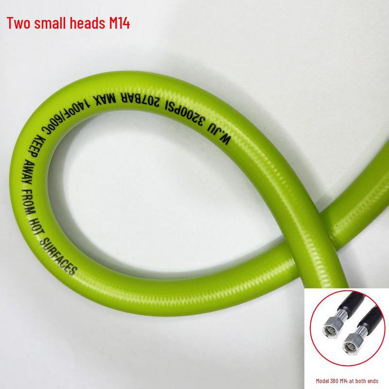 

Green High-Pressure Car Washer with Flexible Fiber Soft Hose and Water Gun for Household Cleaning, 220V