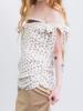Guleumkim Cream Cake Tie Pleated Dress