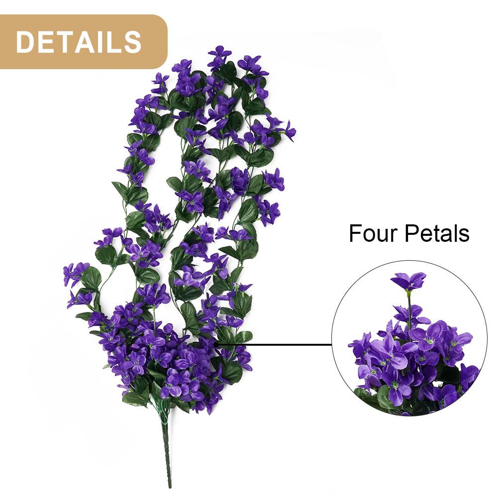 1pc Artificial Flowers Vine  Fake Flowers Ivy Vine Hanging Garland Wedding Home Decoration For Countyards