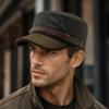 Waterproof Waxed Canvas Cap Durable Cotton Baseball Cap Vintage Flat Top Hat  Four Seasons