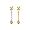 Exquisite Flower Tassel Earrings Light Luxury Fashionable High-end Long Earrings Make Your Face Look Thin