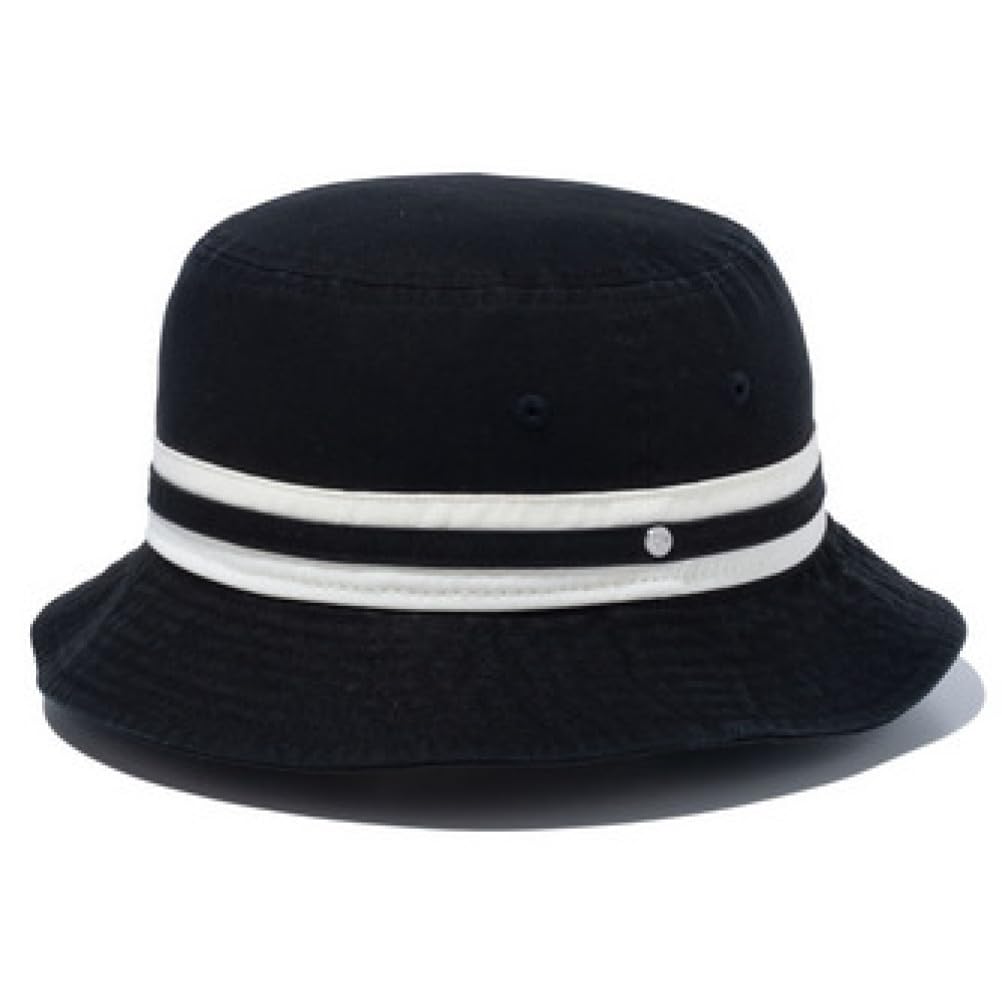 [New Era] STRIPED BAND BUCKET HAT Men's Black ML (59cm)