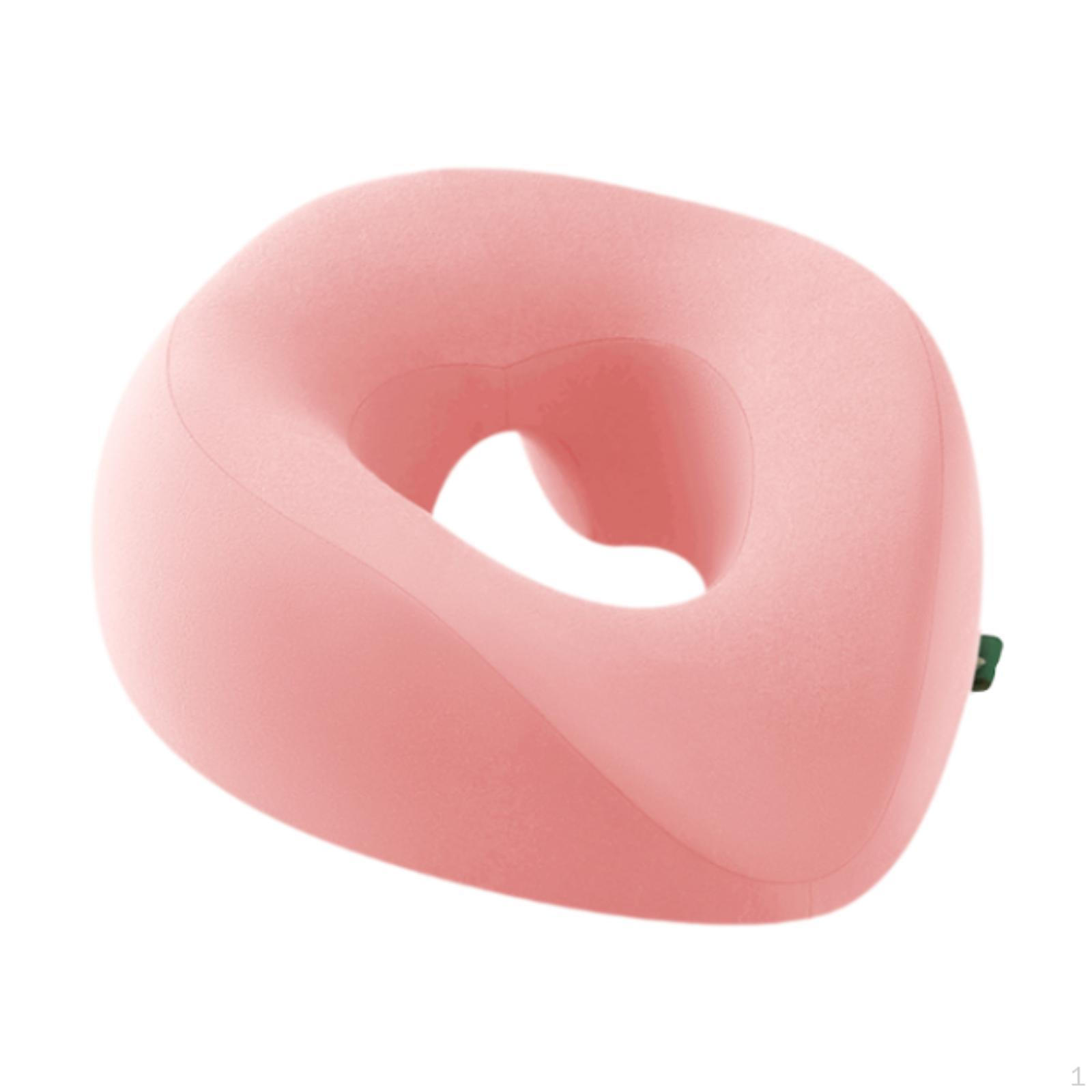 

Массажная подушка для подголовника и поддержки шеи, дизайн на молнии, для домашнего использования розовый