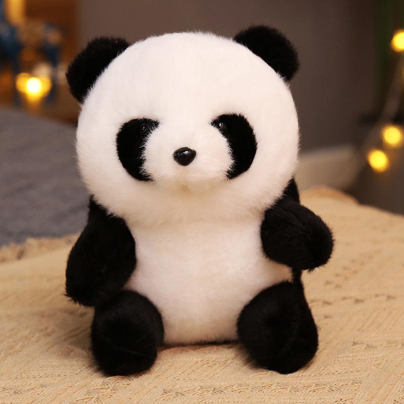 

Cute simulation red panda doll plush toy zoo chubby panda doll children soothing doll 18cm（0.1kg）