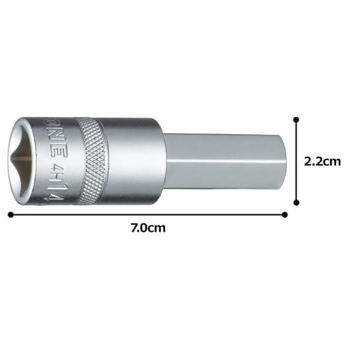 Tone HP4H-14 Hexagonal Socket, 12.7mm (1/2") Drive, 14mm Width