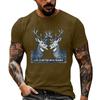 Herren Lustiger Tier-Spruch Print Vintage T-Shirt, Locker Atmungsaktiv Sommer Freizeit Oberteil