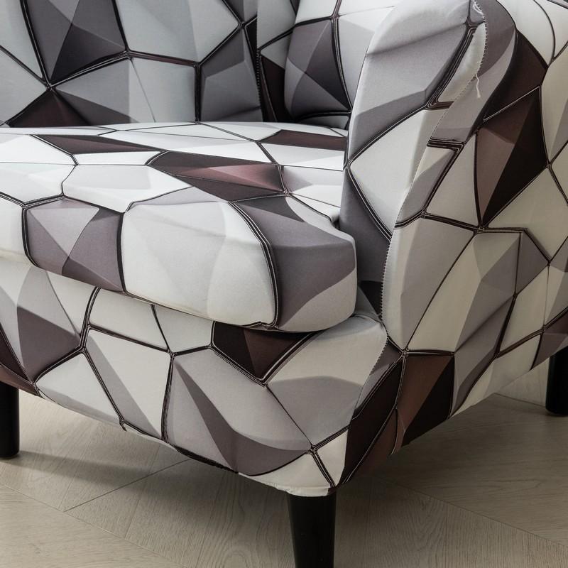 Stretch Wingback Chair Sofa Slipcover 1-Piece Sofa Cover Furniture Protector Couch Soft with Elastic Bottom