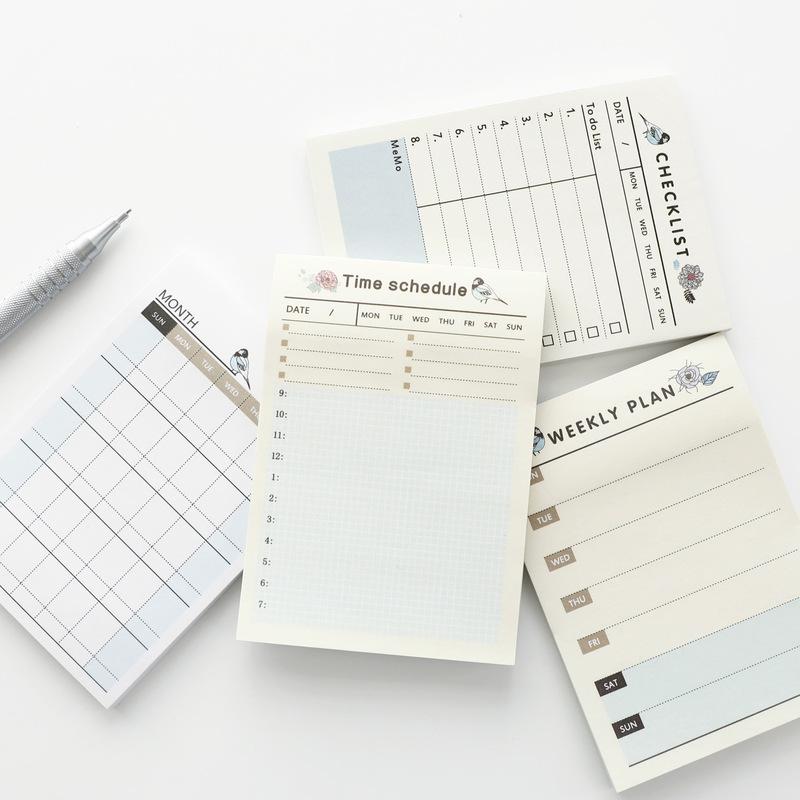 1pcs Kawaii Weekly Monthly Work Planner Book Diary Agenda For Kids Student School Supplies Back To School Back To School