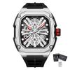 MEGIR Automatic Mechanical Watch for Men Skeleton Dial Waterproof Luminous Men's Sport Casual Wristwatch Clock Reloj Hombre 8607