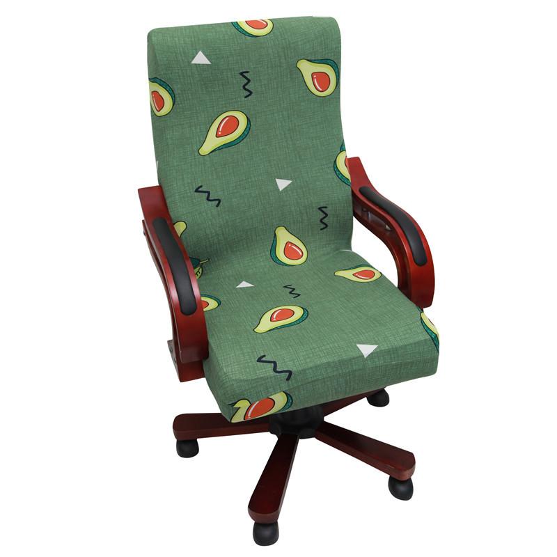 

Водонепроницаемый чехол для кресла руководителя, офисный эластичный чехол для кресла с подлокотниками, поворотный чехол для кресла Small авокадо