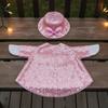 Glitter Goose Outfit Set Playful Design Porch Goose Clothes Statue Clothing Weather-Resistant Colorfast-Resistant for Garden