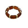 Elegante Bracciale Aperto Geometrico in Acrilico - Braccialetto Versatile di Alta Gamma per Donna