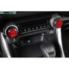 Red Fit For Toyota RAV4 - Aluminum Central Console AC Switch Button Trim