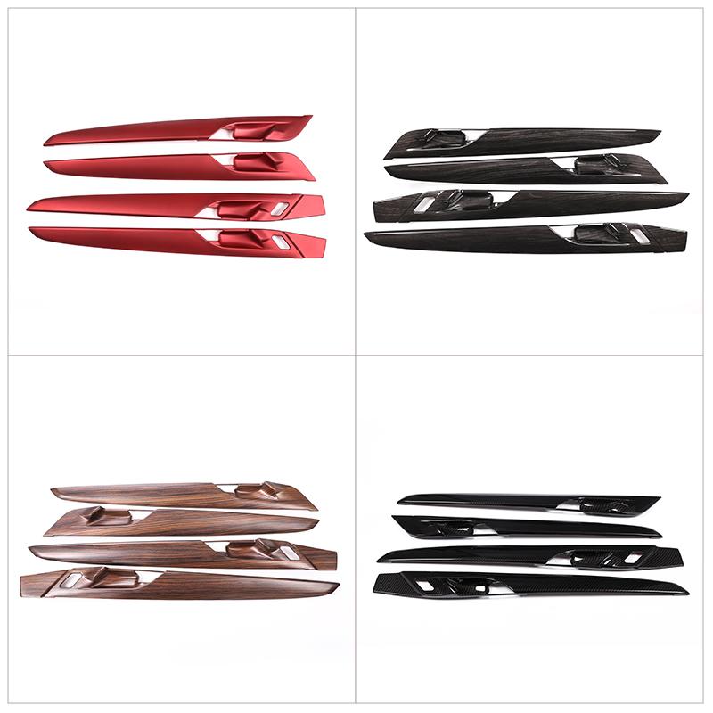 ABS Carbon Fiber for BMW X1 F48 X2 F47 2016-2026 Inner Door Panel Decoration Protection Cover Trim Car Accessories