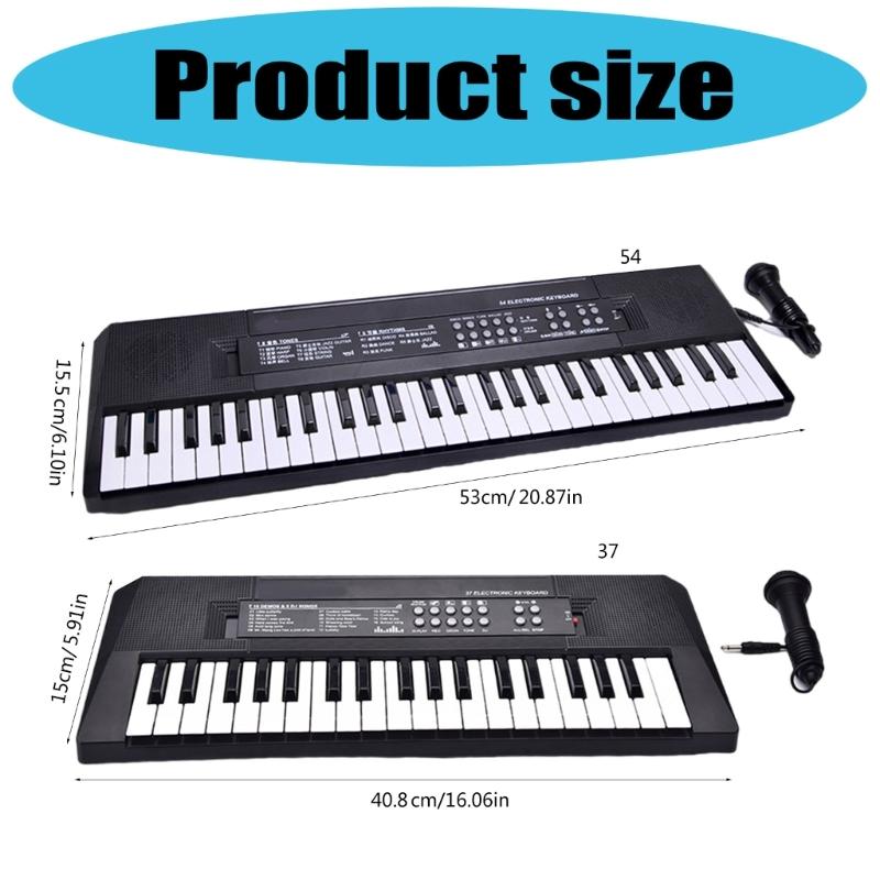 Electronic Keyboard Piano Digital Music Keyboard with Microphone Learning Educational Music Keyboard Piano Kids Toy