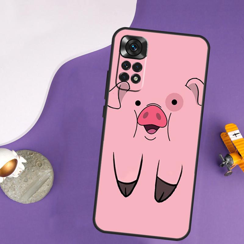 Cartoon Pig Case For Xiaomi Redmi Note 13 Pro 14 12 9 10 11 Pro 10S 11S 12S Redmi 13C 14C 10C 12C Cover