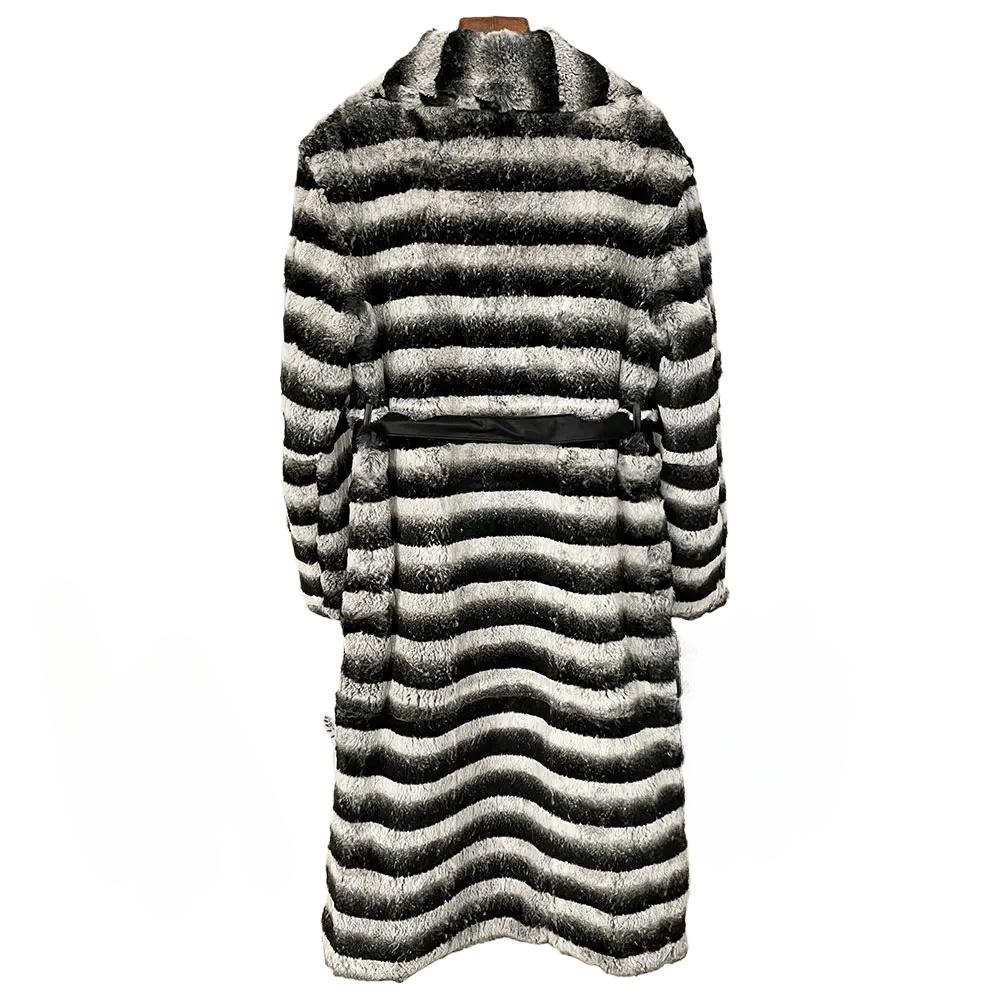 OFTBUY 2024 Winter Fashion Thickened Warm Long Natural Lazy Rabbit Fur Coat Women's Luxury Genuine Fur Coat Casual Loose