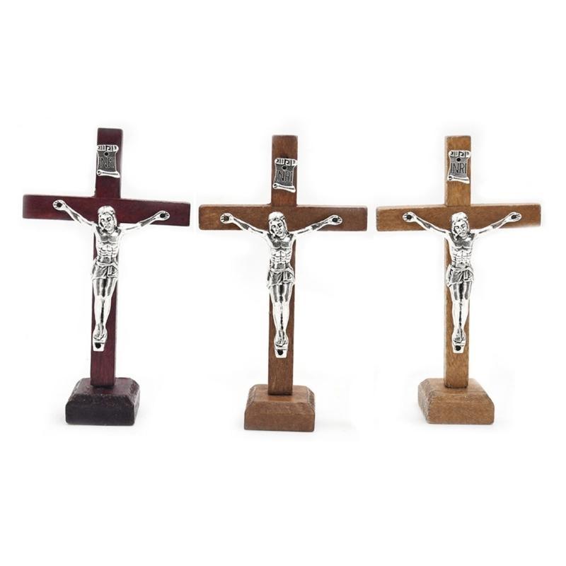 

1Pc Crosses Catholic Standing Crucifix Church Religious Gift Home Decorations China Mainland