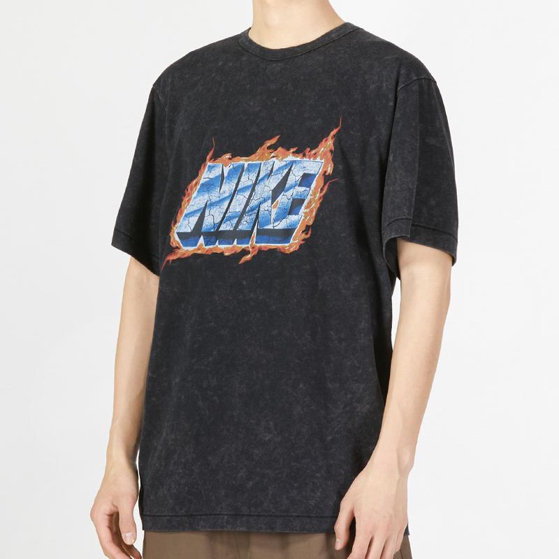 Nike Vintage Dri-Fit Graphic Short Sleeve T-Shirt Men Tops Black DX1551-010