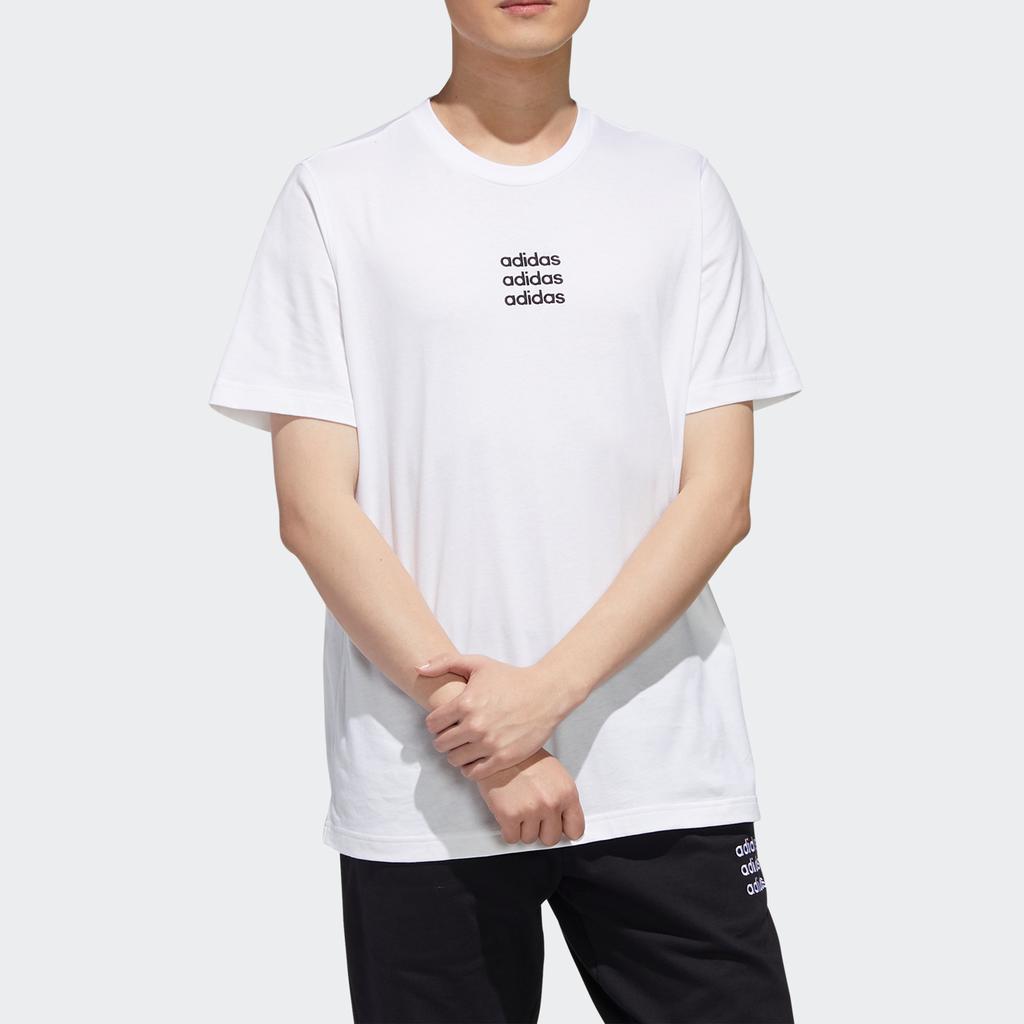 adidas Neo M CTee Casual Round Neck Short Sleeve White Men's GJ8908