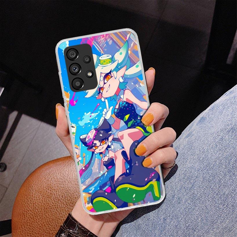 Game S-Splatoons Phone Case For Samsung Galaxy A52 A32 A22 A12 A51 A31 A50S A30S A20S A10S Note 20 Ultra 10 Plus S10 A72 A71 Gal