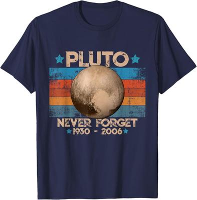 Vintage Never Forget Pluto Funny Retro Astronomy Space Unisex T-Shirt