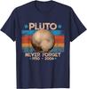 Maglietta Unisex Retrò Divertente Astronomia Spazio Non Dimenticare Pluto Vintage