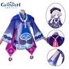 Impact Qiqi Genshin Zombie Cosplay Costume Hat Fancy Dresses Outfit Halloween