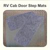 2pcs/ Pack RV Door Stop Mat Black Grey Fabric Anti-Slip Door Pads For Camper Caravan Or Motorhome Interior Accessories