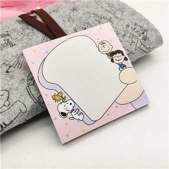 Korean Snoopy Tearable Sticky Notes Pad - Portable Memo Strips & Small Notebook
