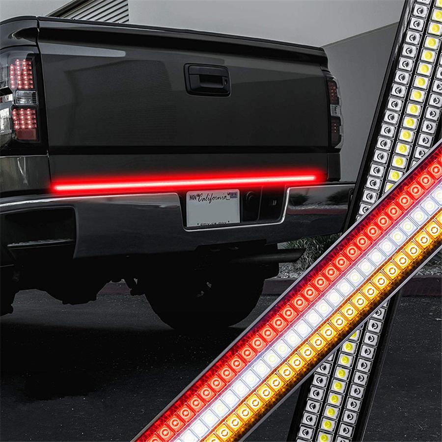 22cm Aluminum LED Motorcycle Rear Light Bar Indicator Brake Lamp Amber+Red+White