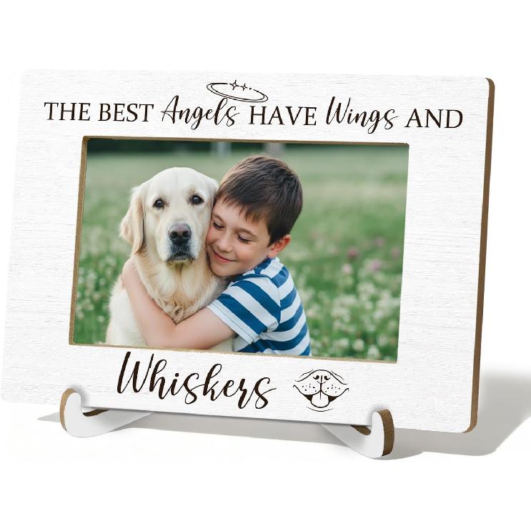 Dog Memory Memorial Gifts 4x6 Picture Frame, Dog Loss Sympathy Gifts Photo Frame, Pet Dogs in Loving Memory Picture Photo Frames 4"x6"for Desk