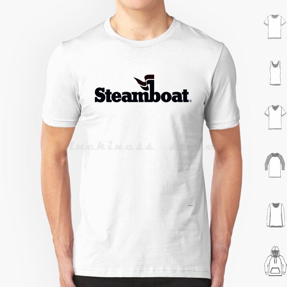 Blacked Out Steamboat Resort Colorado Mountain Resort T Shirt Cotton Men Women DIY Print Steamboat Steamboat Springs Black