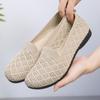 Sommer Neu Weiche Sohle Weiche Oberfläche Modisch Lässig Mesh Fly Woven Atmungsaktiv Bohnenschuhe Hohl Flacher Mund Flache Sohle Einzelner Schuh für Damen
