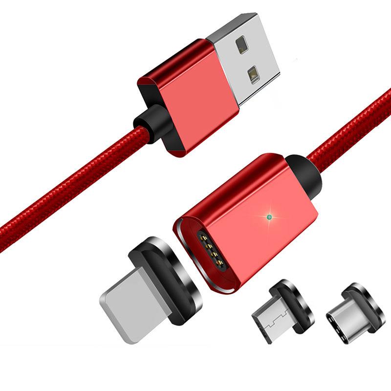 Universal Magnetic 3-in-1 Fast Charging Cable for Car, Apple, Android & Huawei Devices