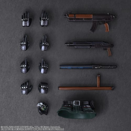 Final Fantasy VII Remake PLAY ARTS Kai Advanced Motorcycle Guard & Motorcycle Set PVC Painted Movable Figure
