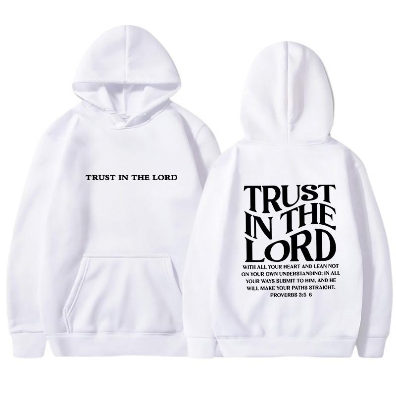 

Новая серия товаров с надписью TRUST Printed для мужчин и женщин, модная толстовка с капюшоном S белый